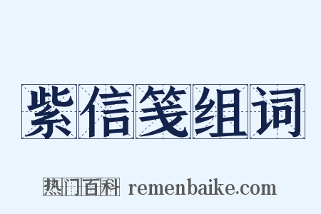 紫信笺组词是什么意思的图片